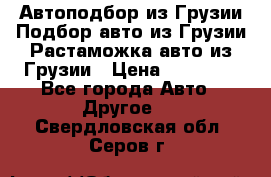 Автоподбор из Грузии.Подбор авто из Грузии.Растаможка авто из Грузии › Цена ­ 25 000 - Все города Авто » Другое   . Свердловская обл.,Серов г.